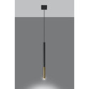 Lampa Wisząca Mozaica 1 Czarny/Złoty SL.0891 Sollux