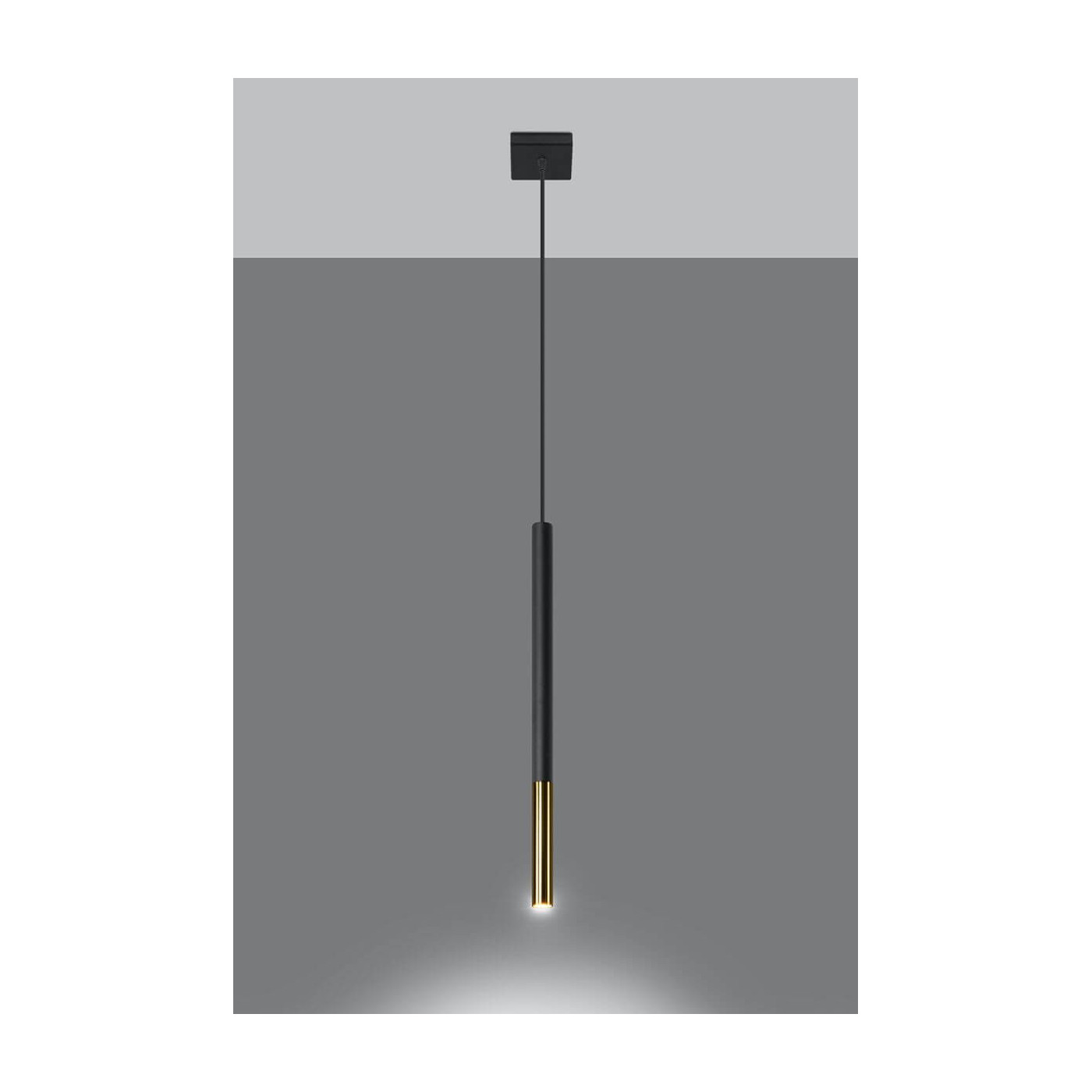 Lampa Wisząca Mozaica 1 Czarny/Złoty SL.0891 Sollux