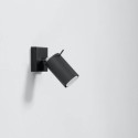Kinkiet Ring Czarny SL.0091 Sollux