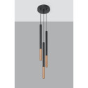 Lampa Wisząca Mozaica 3P Czarny/Miedziany SL.0890 Sollux
