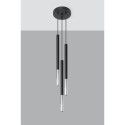 Lampa Wisząca Mozaica 3P Czarny/Chrom SL.0887 Sollux