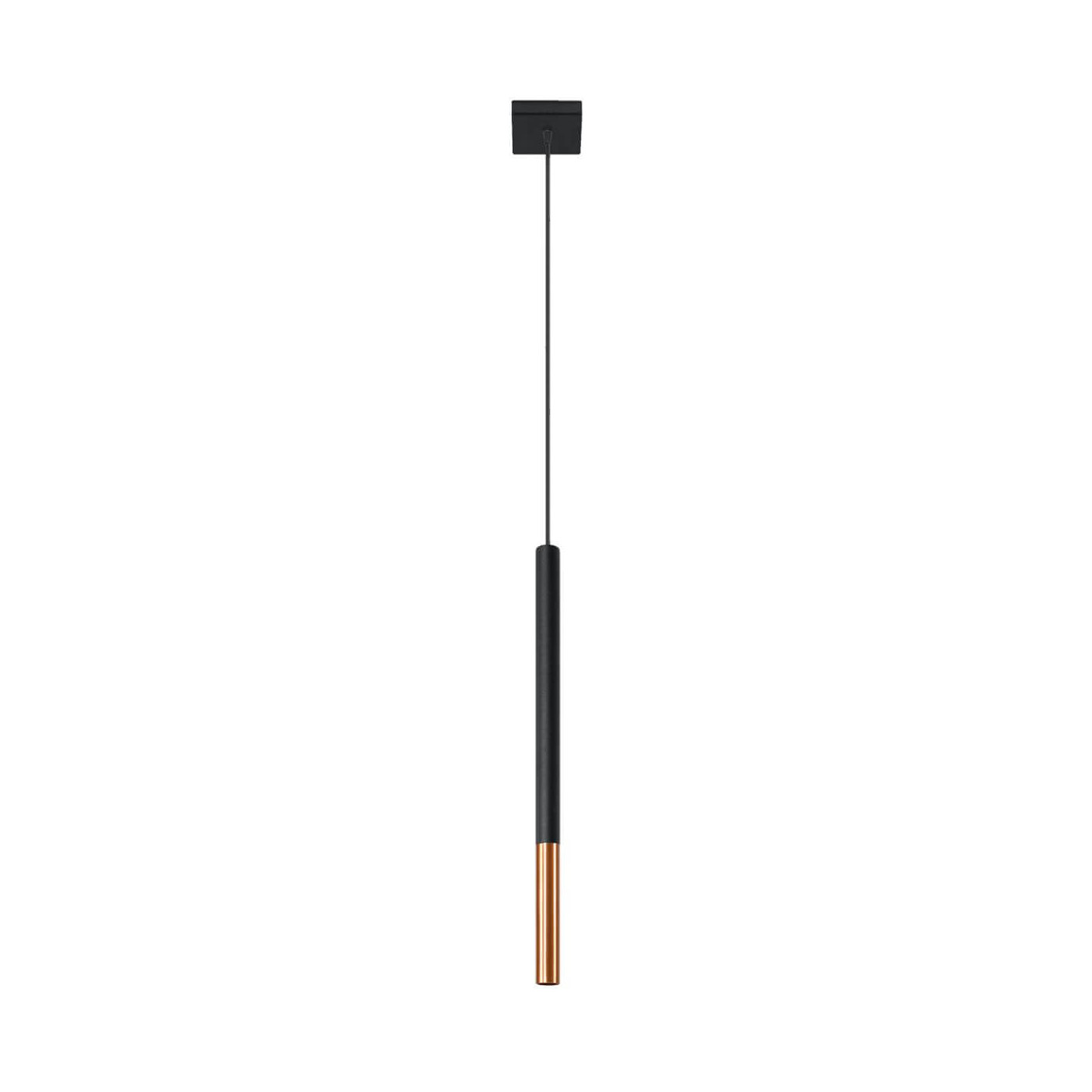 Lampa Wisząca Mozaica 1 Czarny/Miedziany SL.0888 Sollux