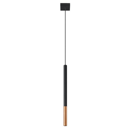 Lampa Wisząca Mozaica 1 Czarny/Miedziany SL.0888 Sollux