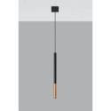 Lampa Wisząca Mozaica 1 Czarny/Miedziany SL.0888 Sollux