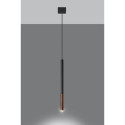 Lampa Wisząca Mozaica 1 Czarny/Miedziany SL.0888 Sollux