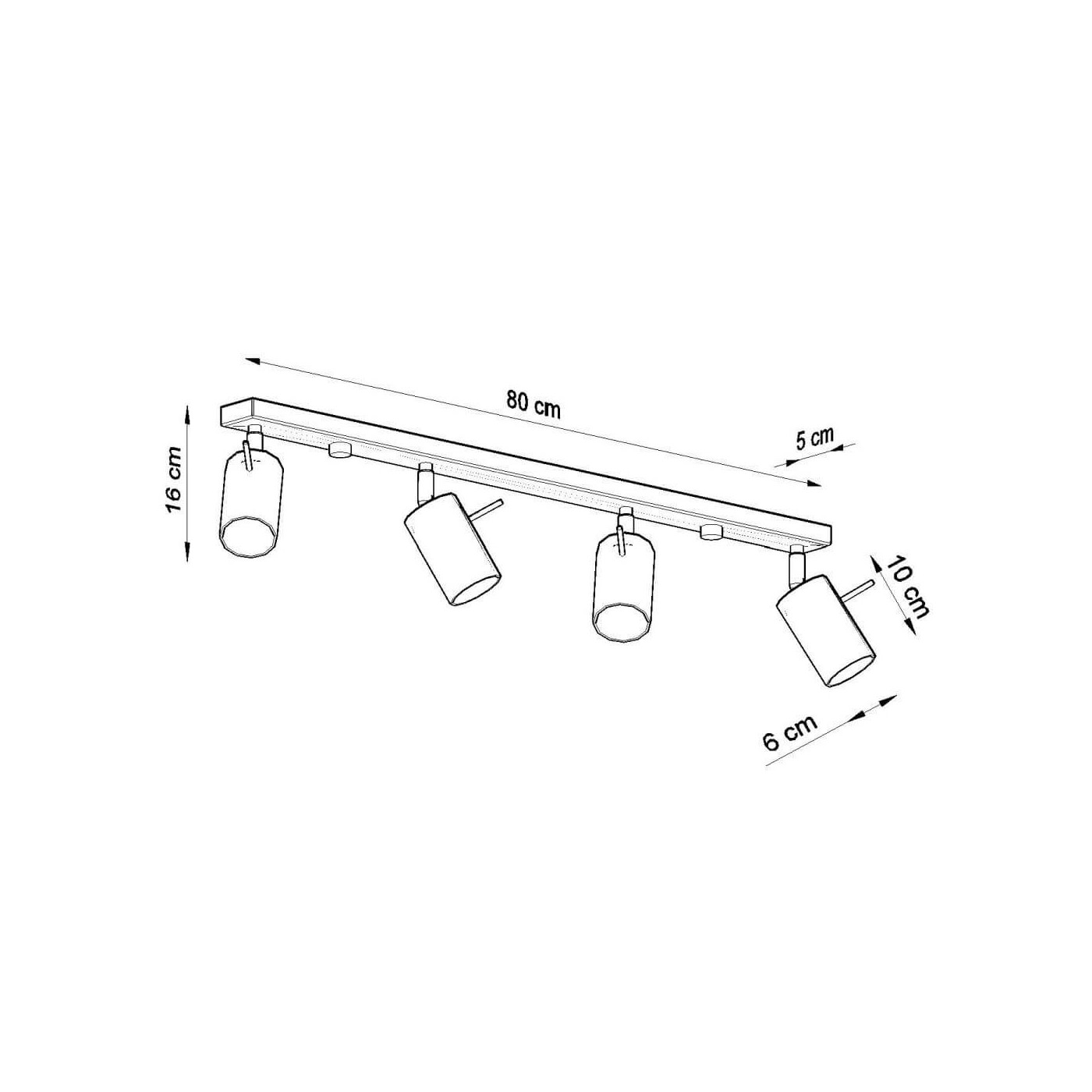 Plafon Ring 4L Chrom SL.0731 Sollux