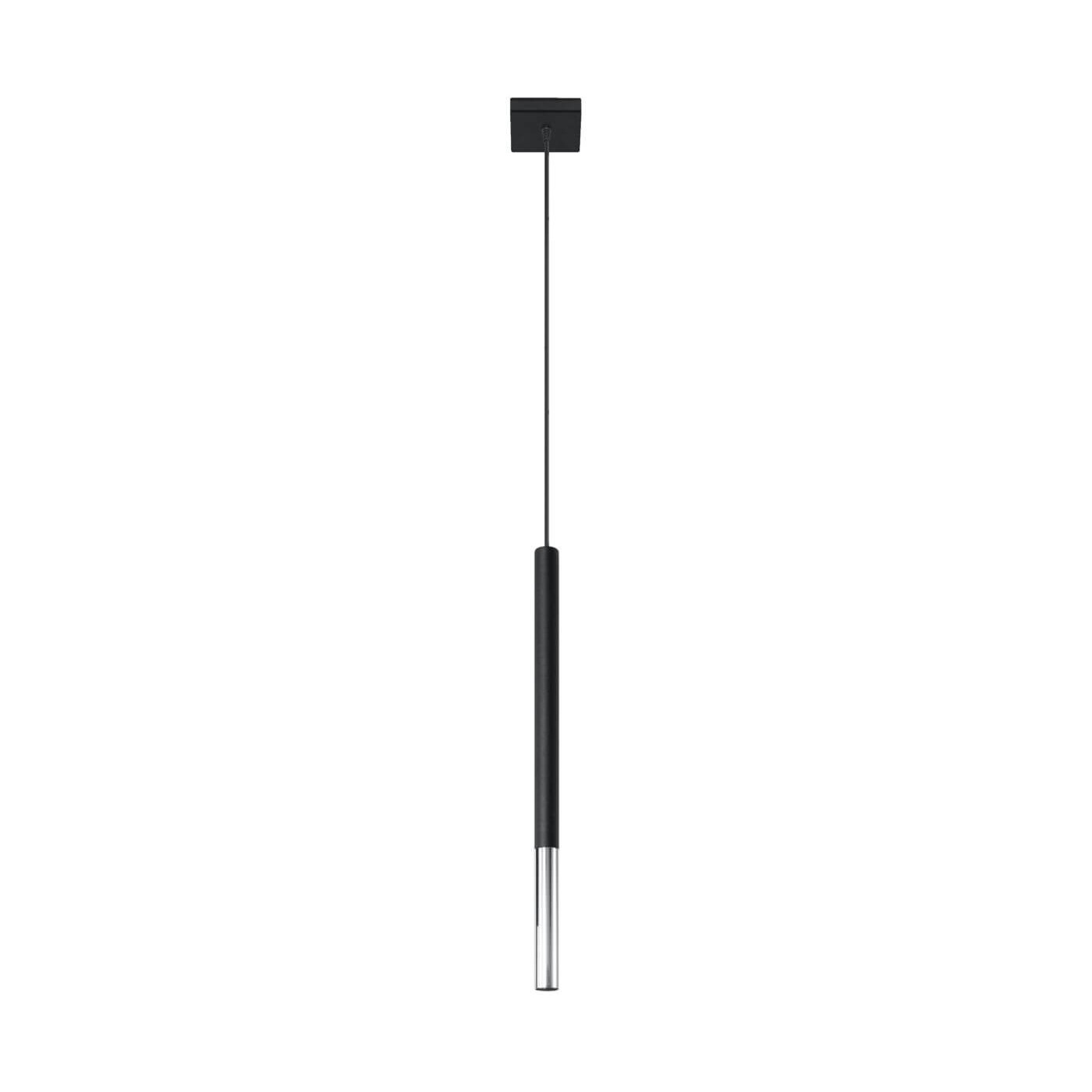 Lampa Wisząca Mozaica 1 Czarny/Chrom SL.0885 Sollux
