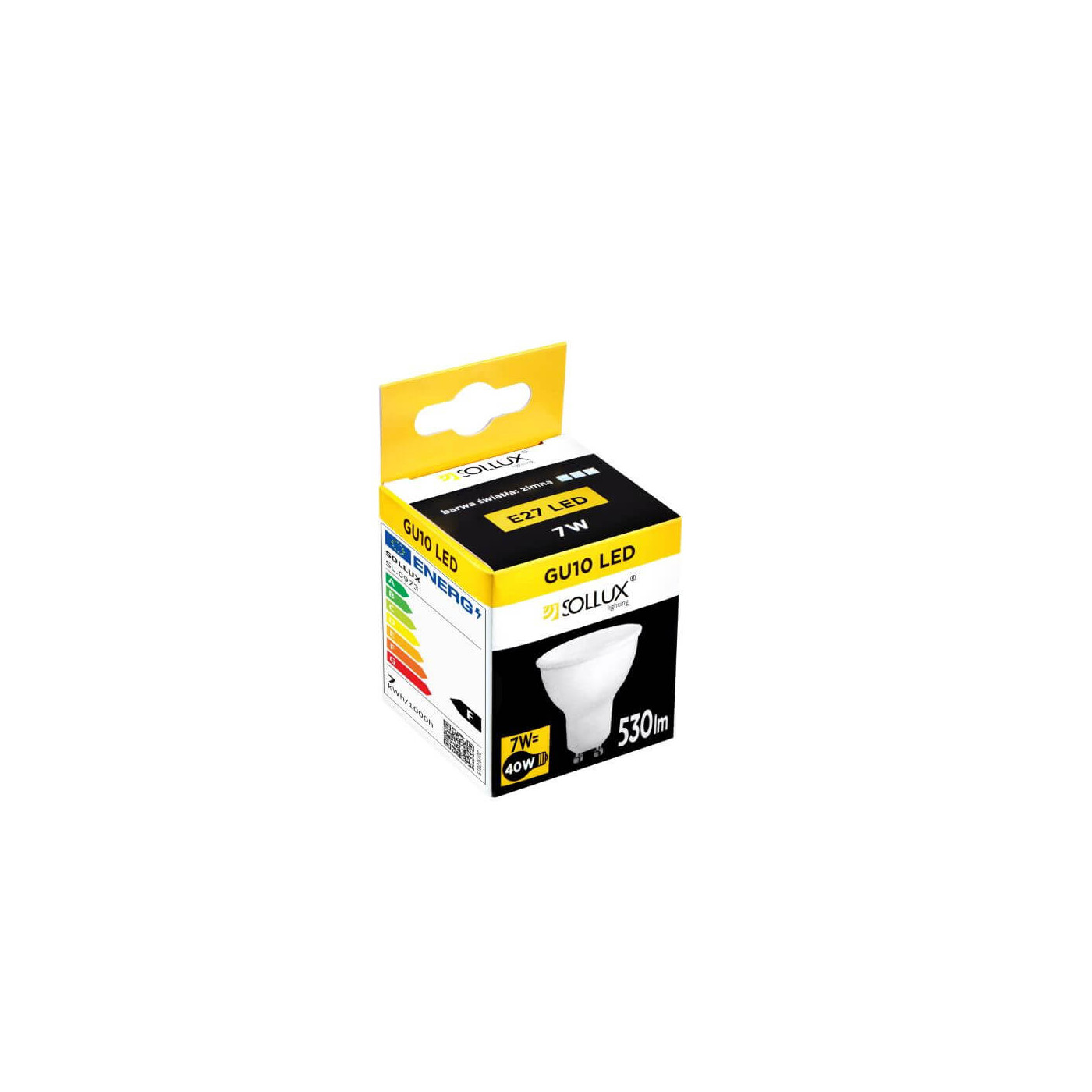 Żarówka LED GU10 4000K 7W 530lm SL.0973 Sollux