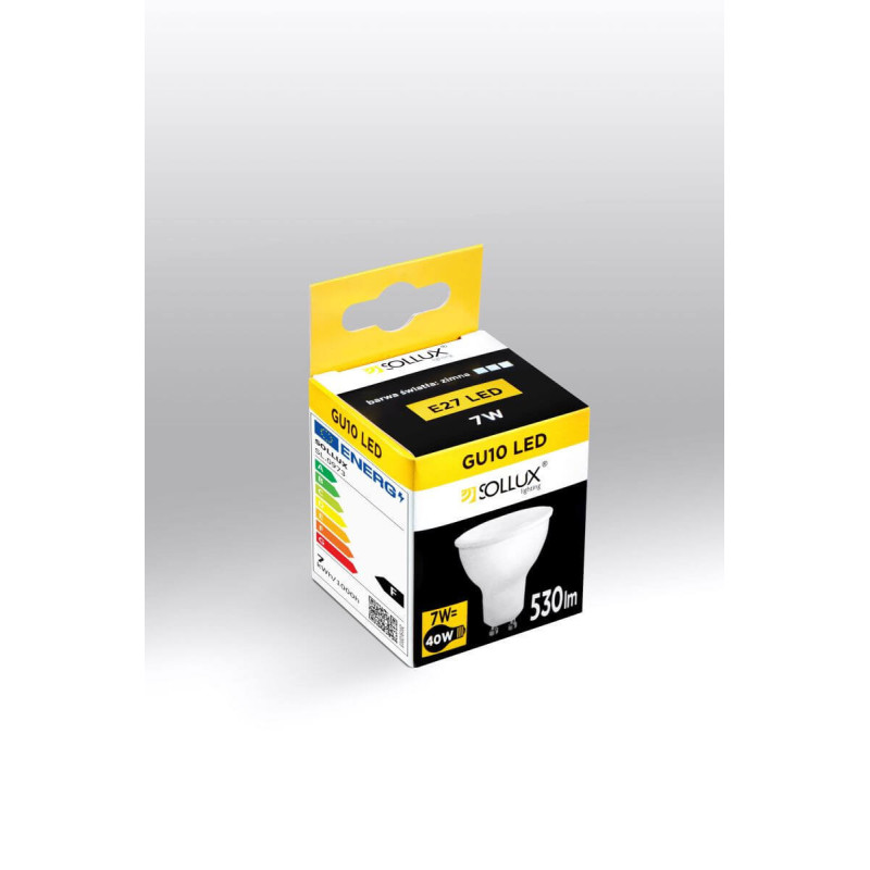Żarówka LED GU10 4000K 7W 530lm SL.0973 Sollux