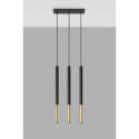 Lampa Wisząca Mozaica 3L Czarny/Złoty SL.0892 Sollux