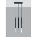 Lampa Wisząca Mozaica 3L Czarny/Chrom SL.0886 Sollux