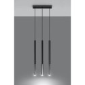 Lampa Wisząca Mozaica 3L Czarny/Chrom SL.0886 Sollux