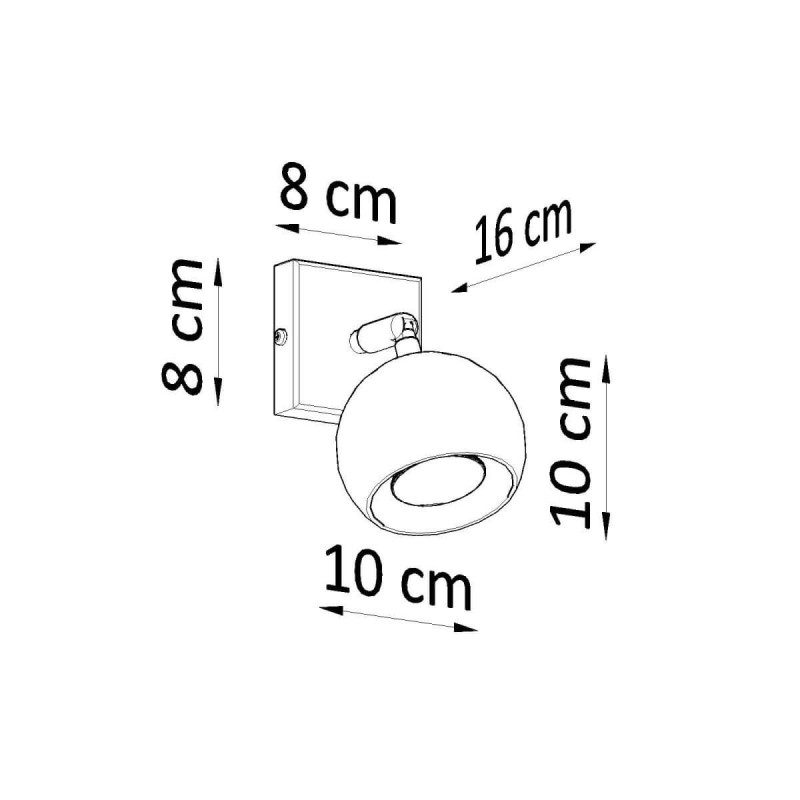 Kinkiet Oculare Biały SL.0437 Sollux