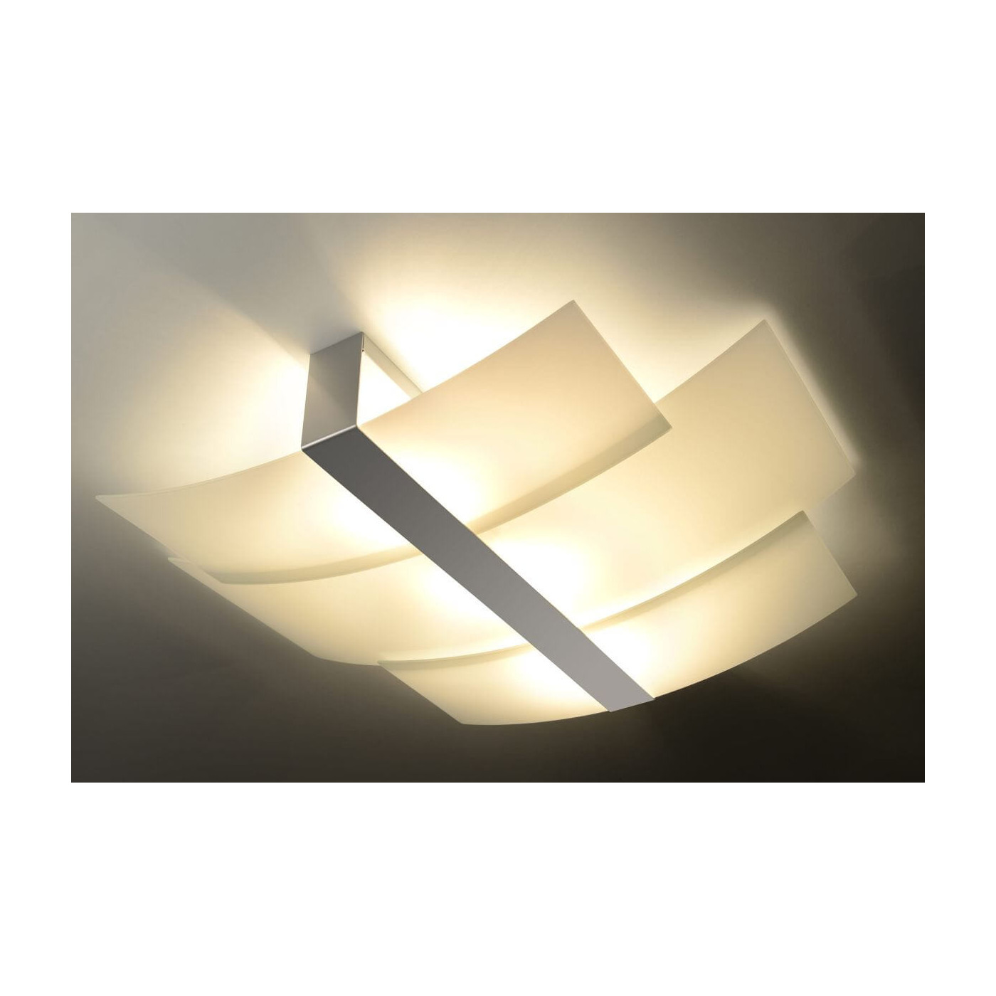 Plafon Celia Chrom/Biały SL.0351 Sollux
