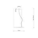 Żyrandol Rio 55 Czarny LED 3000K TH.106 Sollux