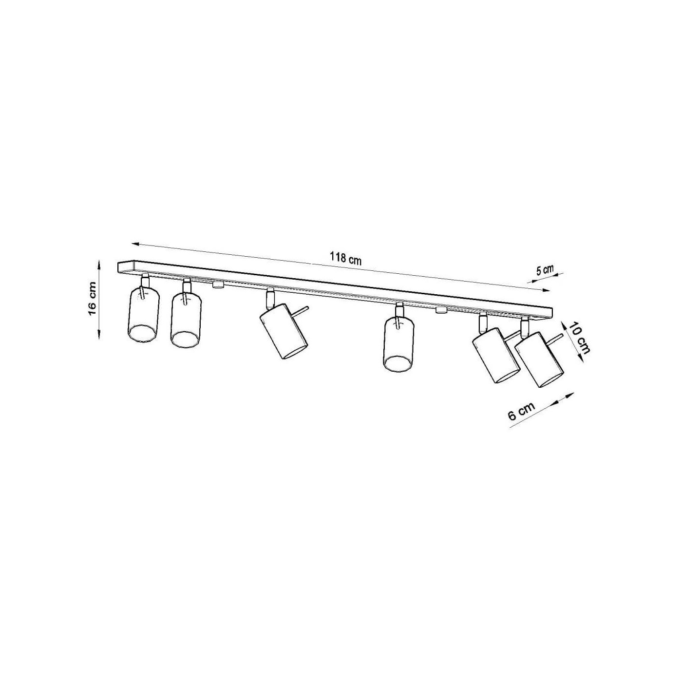 Plafon Ring 6L Chrom SL.0732 Sollux