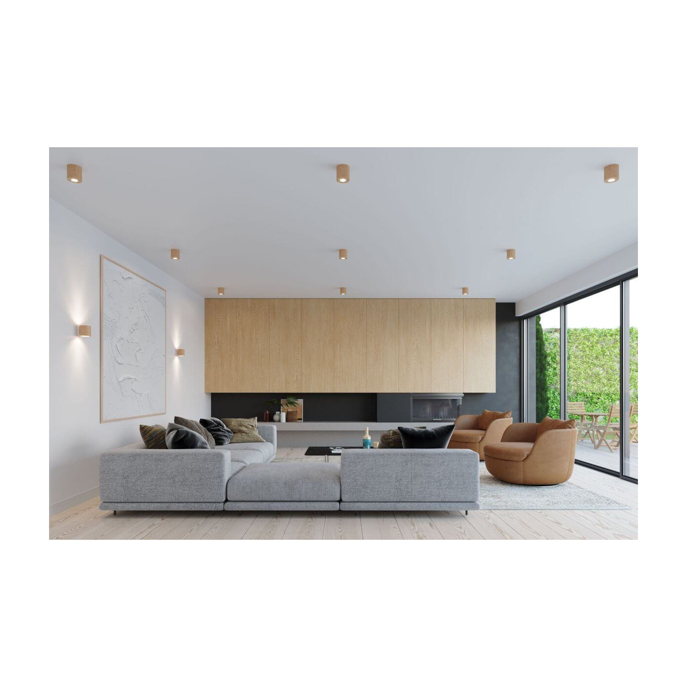Plafon Orbis Naturalne Drewno SL.0492 Sollux