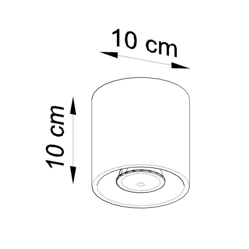 Plafon Orbis 1 Biały SL.0021 Sollux