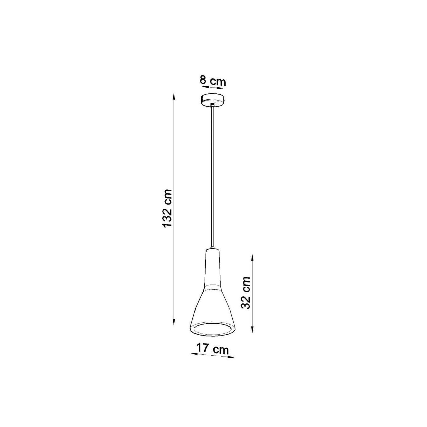 Lampa Wisząca Empoli Szary SL.0280 Sollux