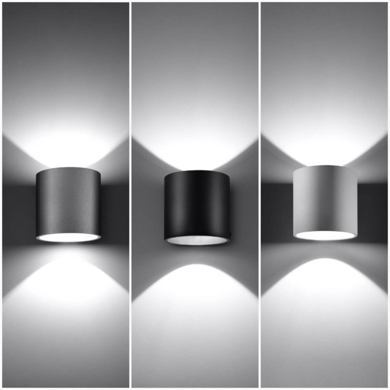 Kinkiet Orbis 1 Czarny SL.0048 Sollux