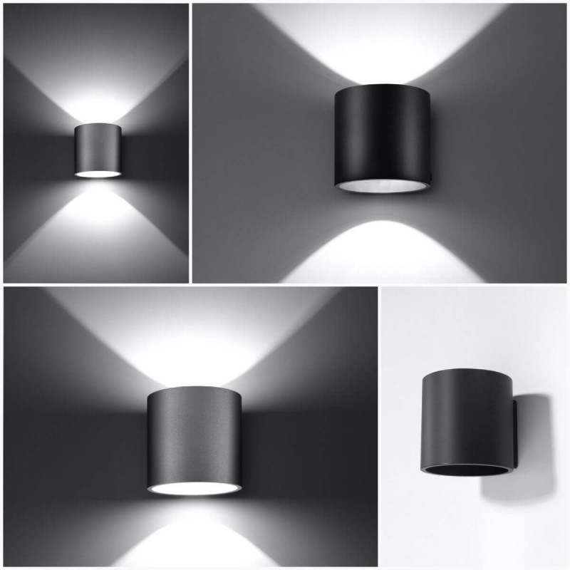 Kinkiet Orbis 1 Czarny SL.0048 Sollux