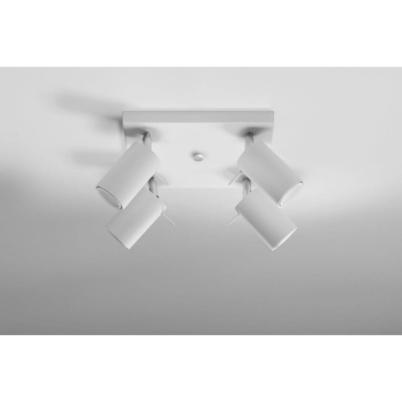 Plafon Ring 4 Biały SL.0090 Sollux