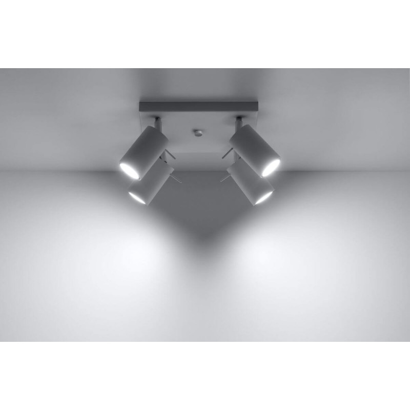 Plafon Ring 4 Biały SL.0090 Sollux