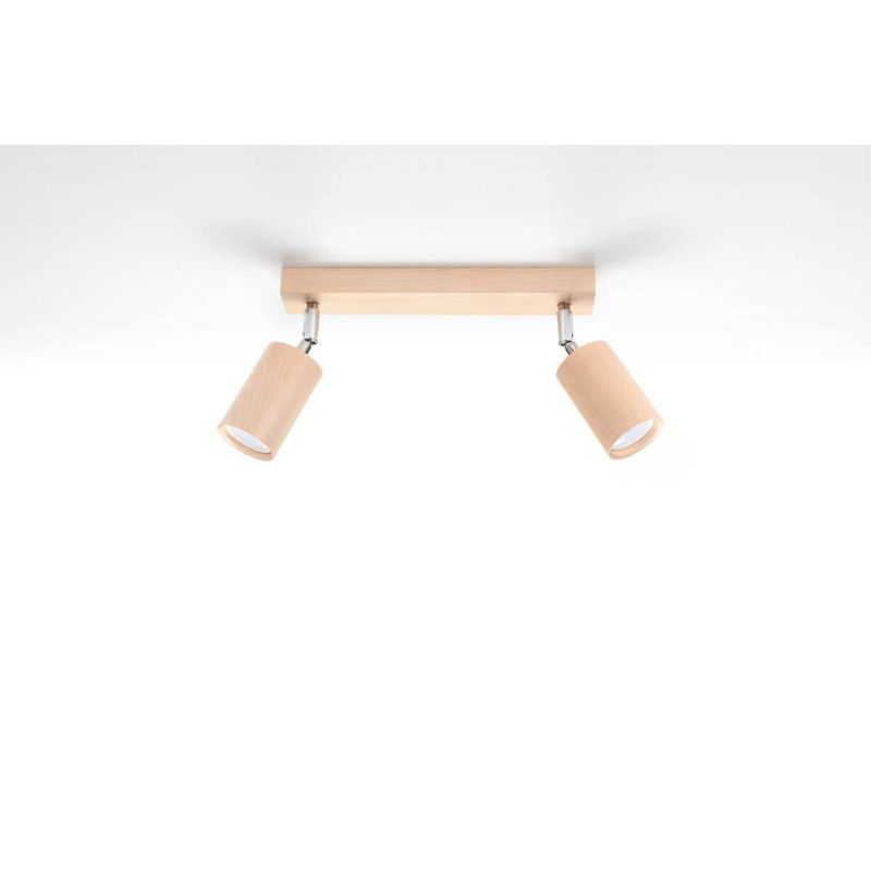 Plafon Berg 2 Naturalne Drewno SL.0702 Sollux