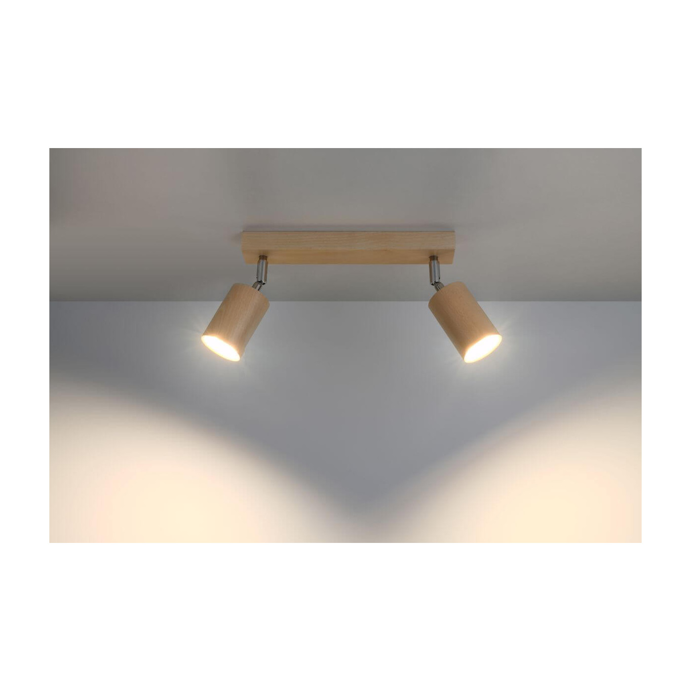 Plafon Berg 2 Naturalne Drewno SL.0702 Sollux