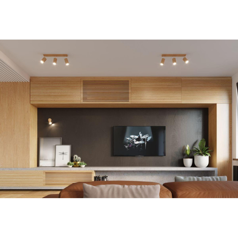 Plafon Berg 2 Naturalne Drewno SL.0702 Sollux