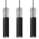 Lampa Wisząca Borgio 3 Czarny SL.0652 Sollux
