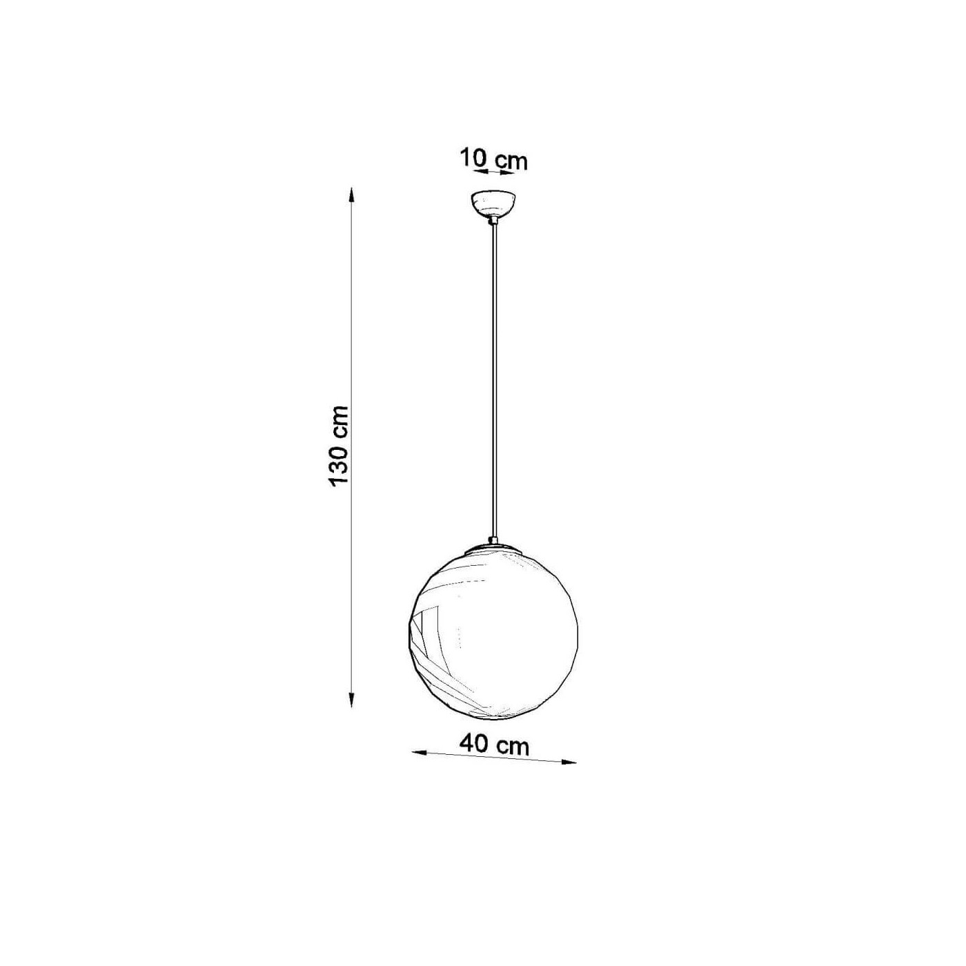 Lampa Wisząca Ugo 40 Chrom SL.0265 Sollux