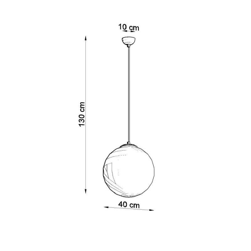 Lampa Wisząca Ugo 40 Chrom SL.0265 Sollux