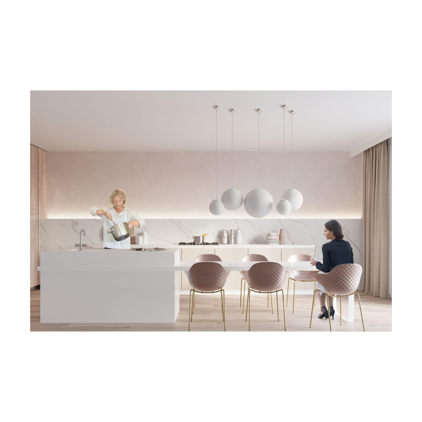 Lampa Wisząca Ugo 40 Chrom SL.0265 Sollux