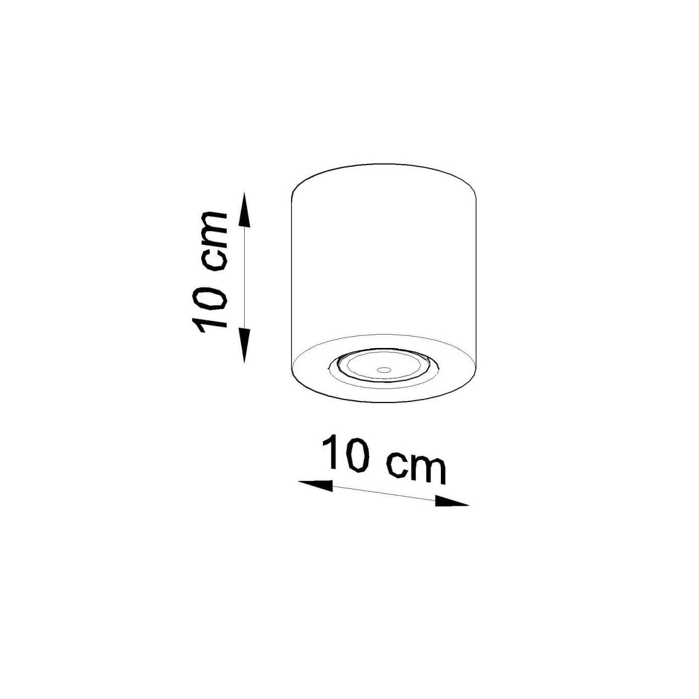 Plafon Orbis Beton SL.0488 Sollux