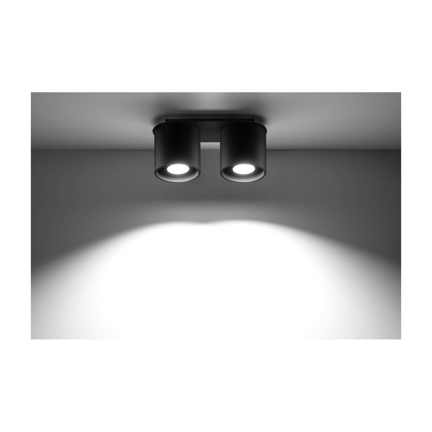 Plafon Orbis 2 Czarny SL.0054 Sollux