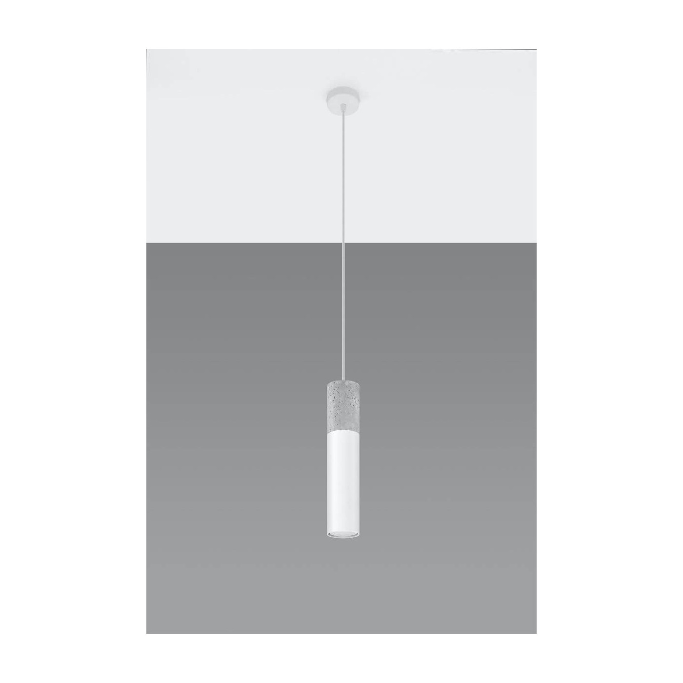 Lampa Wisząca Borgio 1 Biały SL.0647 Sollux