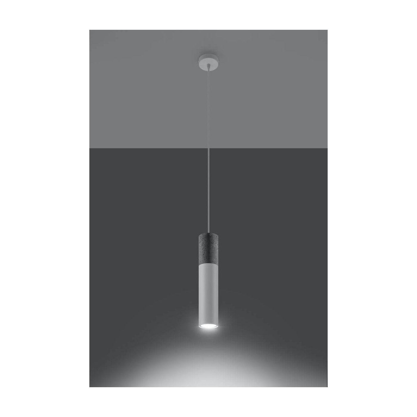 Lampa Wisząca Borgio 1 Biały SL.0647 Sollux
