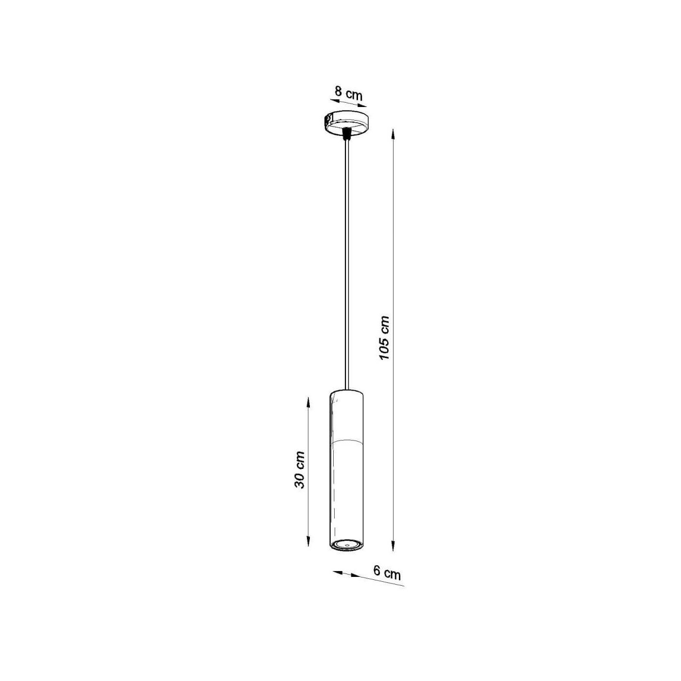 Lampa Wisząca Borgio 1 Biały SL.0647 Sollux
