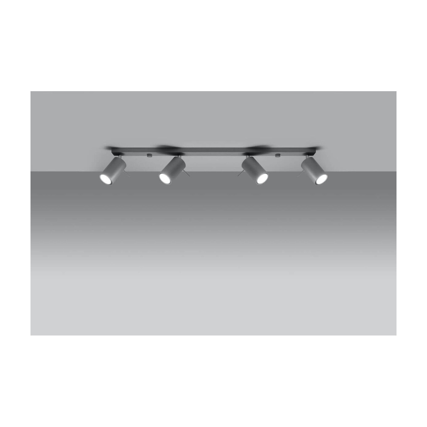 Plafon Ring 4L Szary SL.0453 Sollux