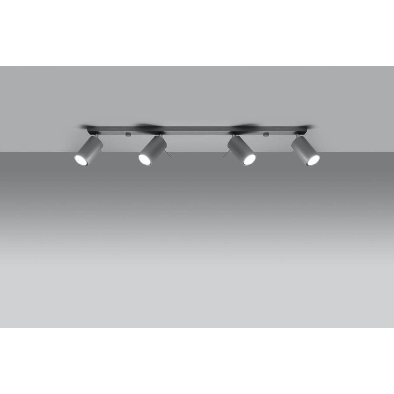 Plafon Ring 4L Szary SL.0453 Sollux