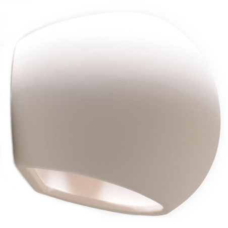 Kinkiet Ceramiczny Globe Biały SL.0032 Sollux