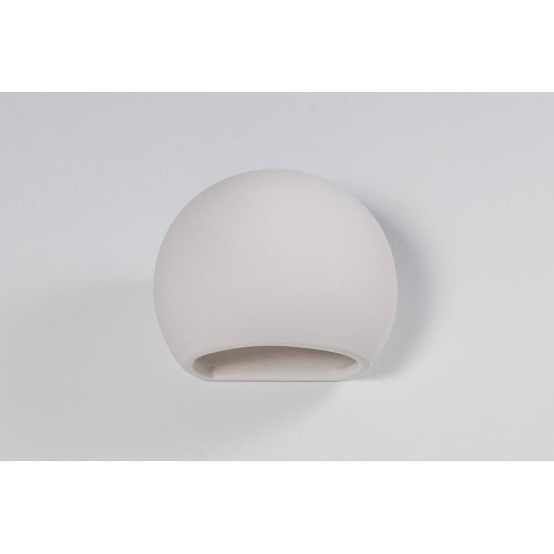 Kinkiet Ceramiczny Globe Biały SL.0032 Sollux