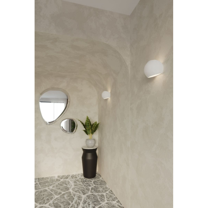 Kinkiet Ceramiczny Globe Biały SL.0032 Sollux