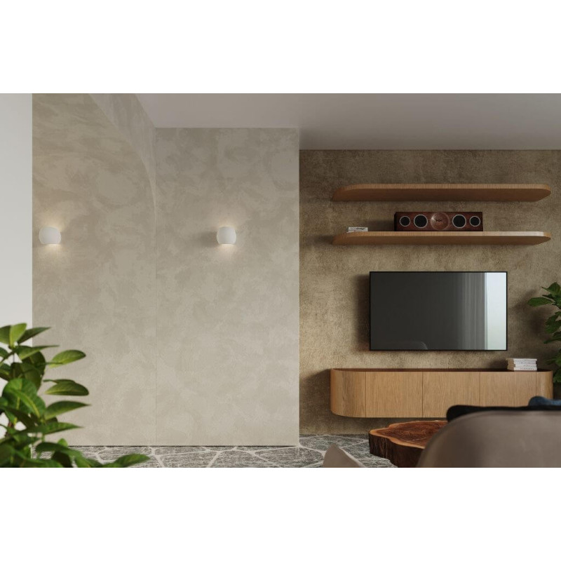 Kinkiet Ceramiczny Globe Biały SL.0032 Sollux