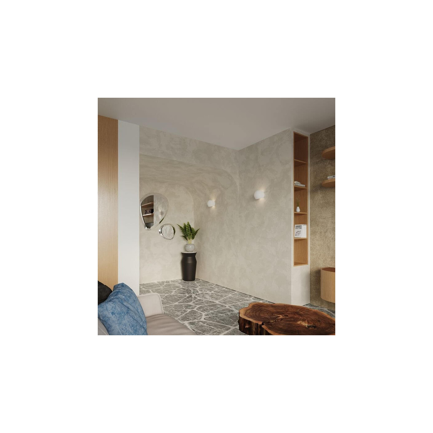 Kinkiet Ceramiczny Globe Biały SL.0032 Sollux