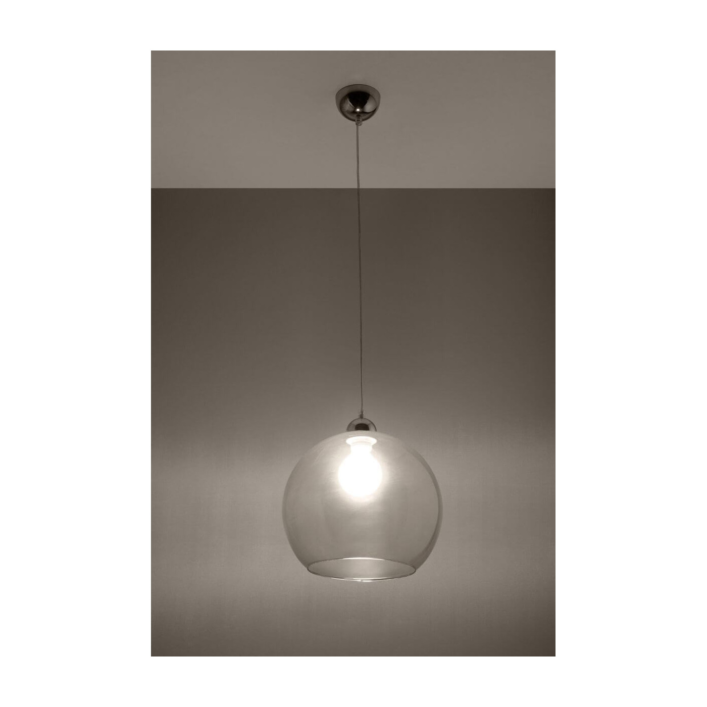 Lampa Wisząca Ball Transparentny SL.0248 Sollux