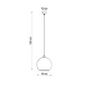 Lampa Wisząca Ball Transparentny SL.0248 Sollux