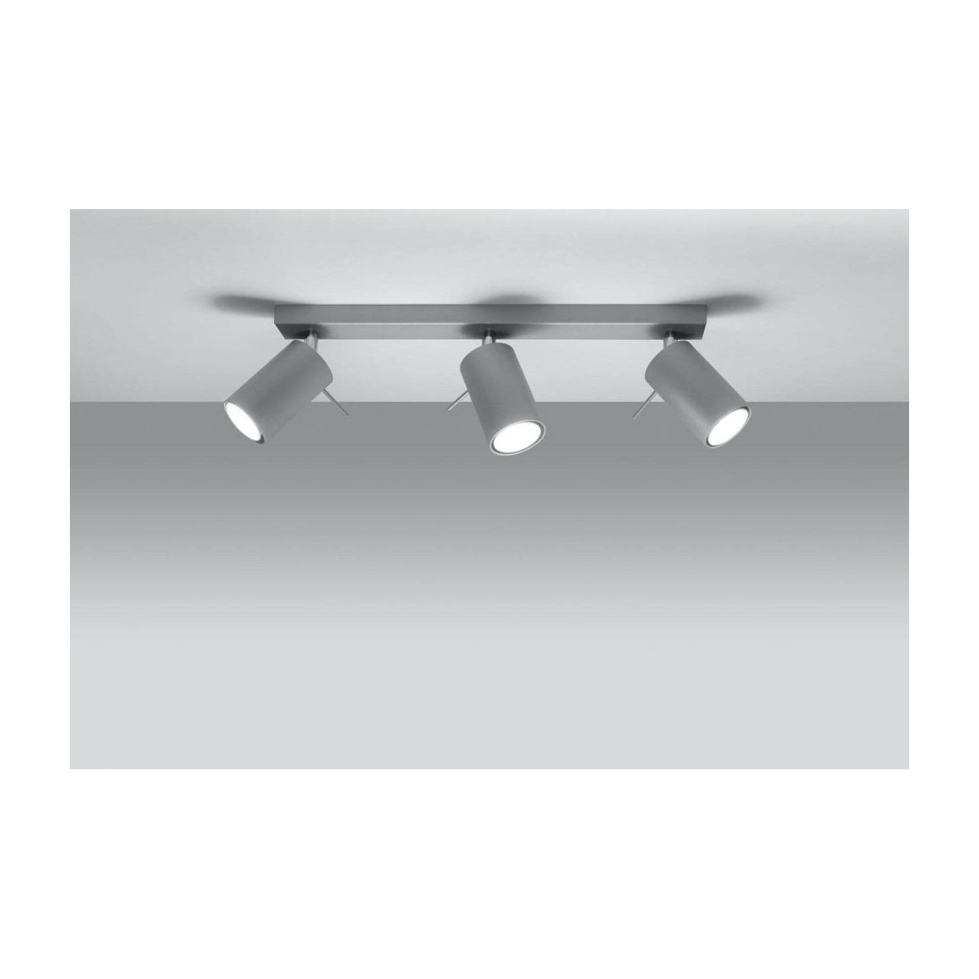 Plafon Ring 3 Szary SL.0451 Sollux