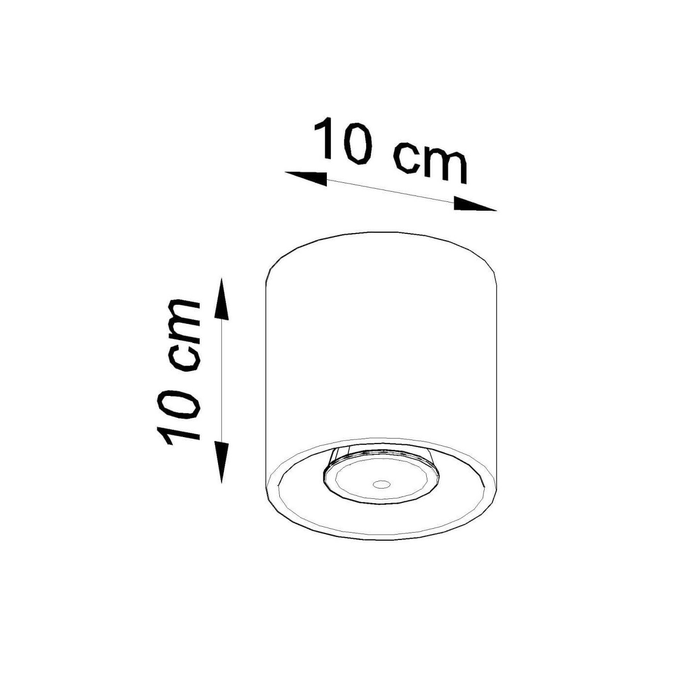 Plafon Orbis 1 Szary SL.0018 Sollux